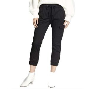 Sanctuary Womens Cargo Jogger Pants Charcoal Gray Ruched Ankle Size M